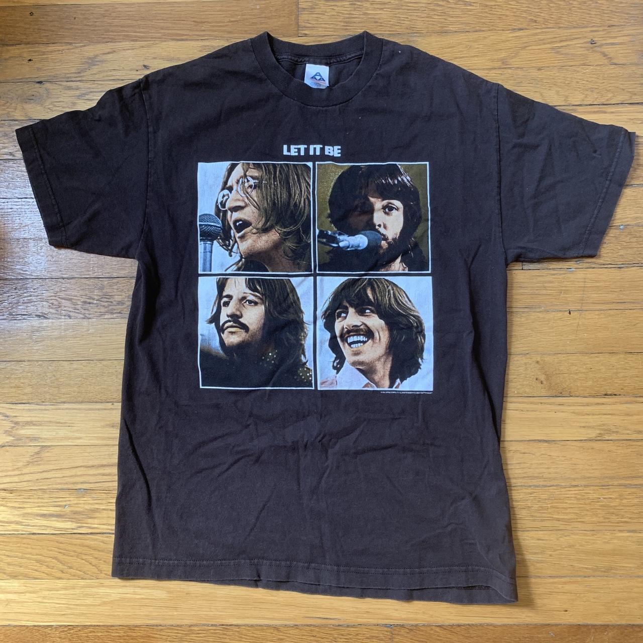 The Beatles ザ・ビートルズ Tシャツ LET IT BE ブラック ロックT