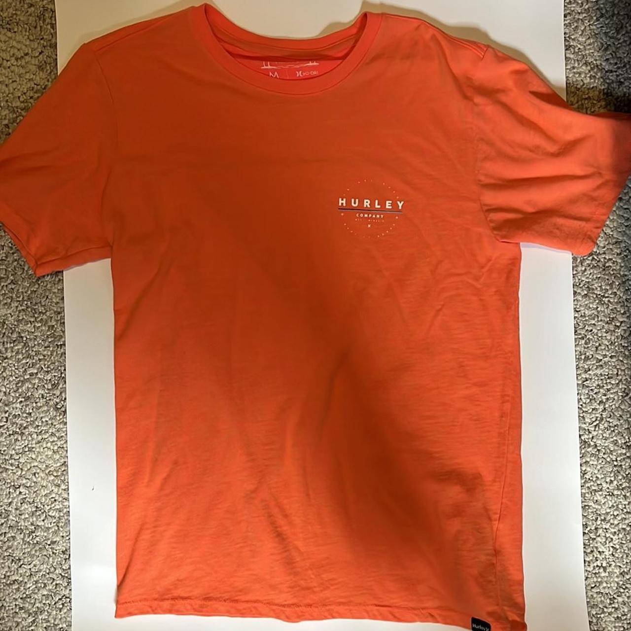 orange hurley shirt