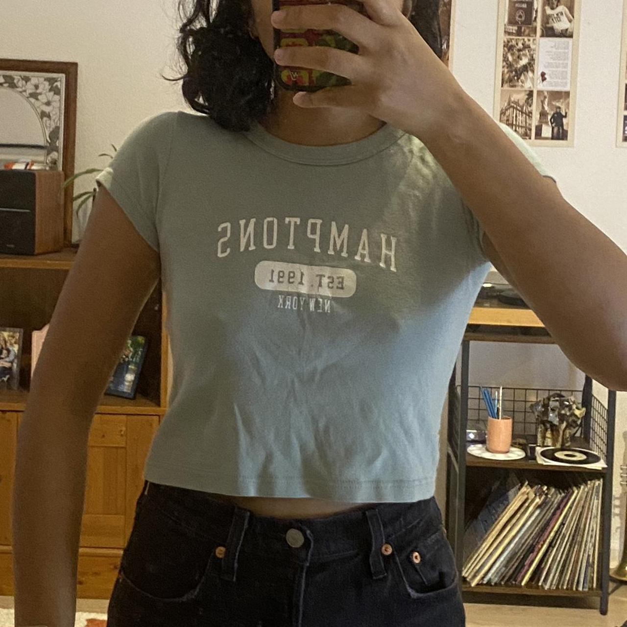 brandy melville ashlyn tee hamptons graphic light... Depop