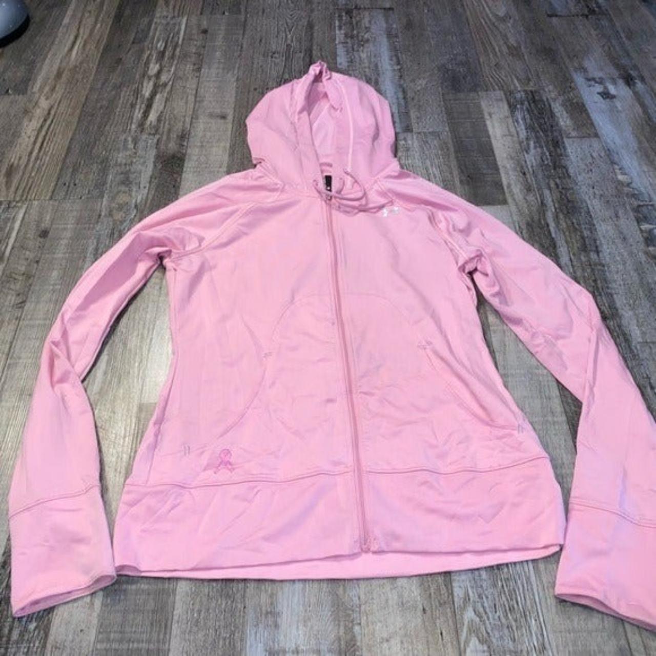 Under Armour Women's Pink Sweatshirt Depop