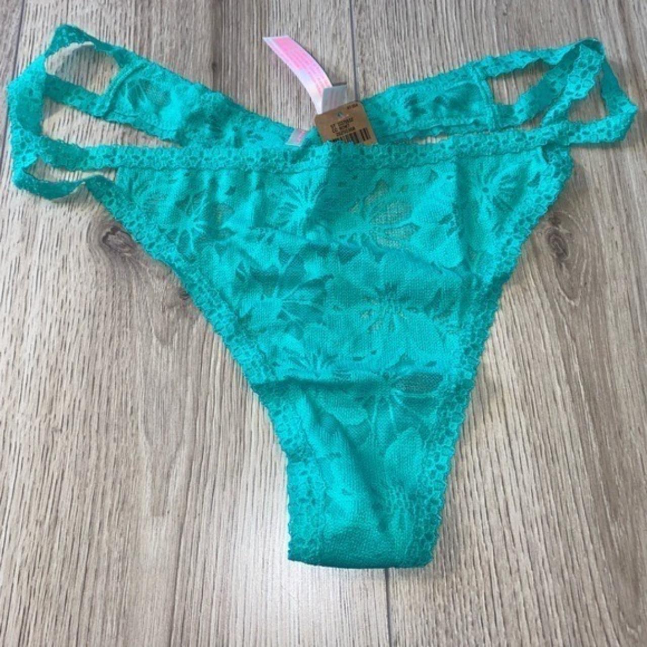 victorias secret pink thong panty open to bundles... Depop