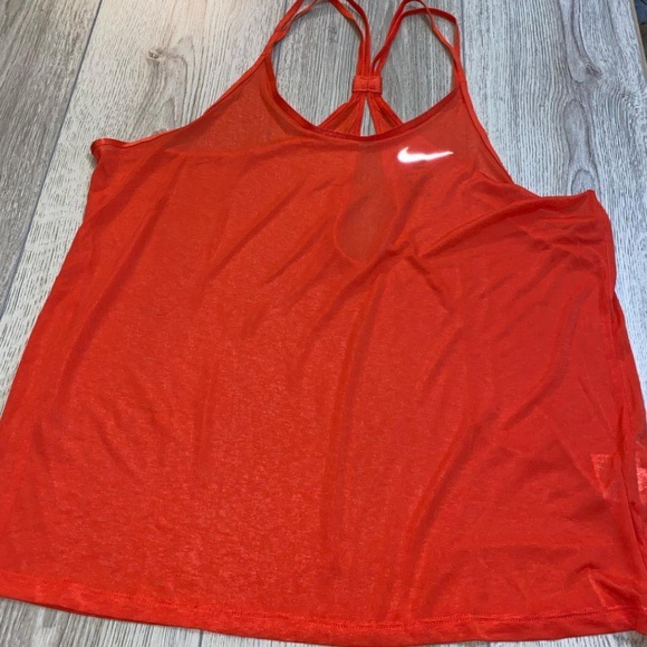nike red gym top
