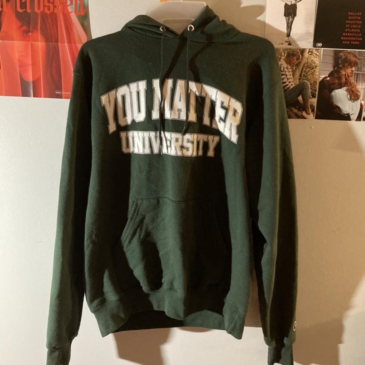 You matter store hoodie green