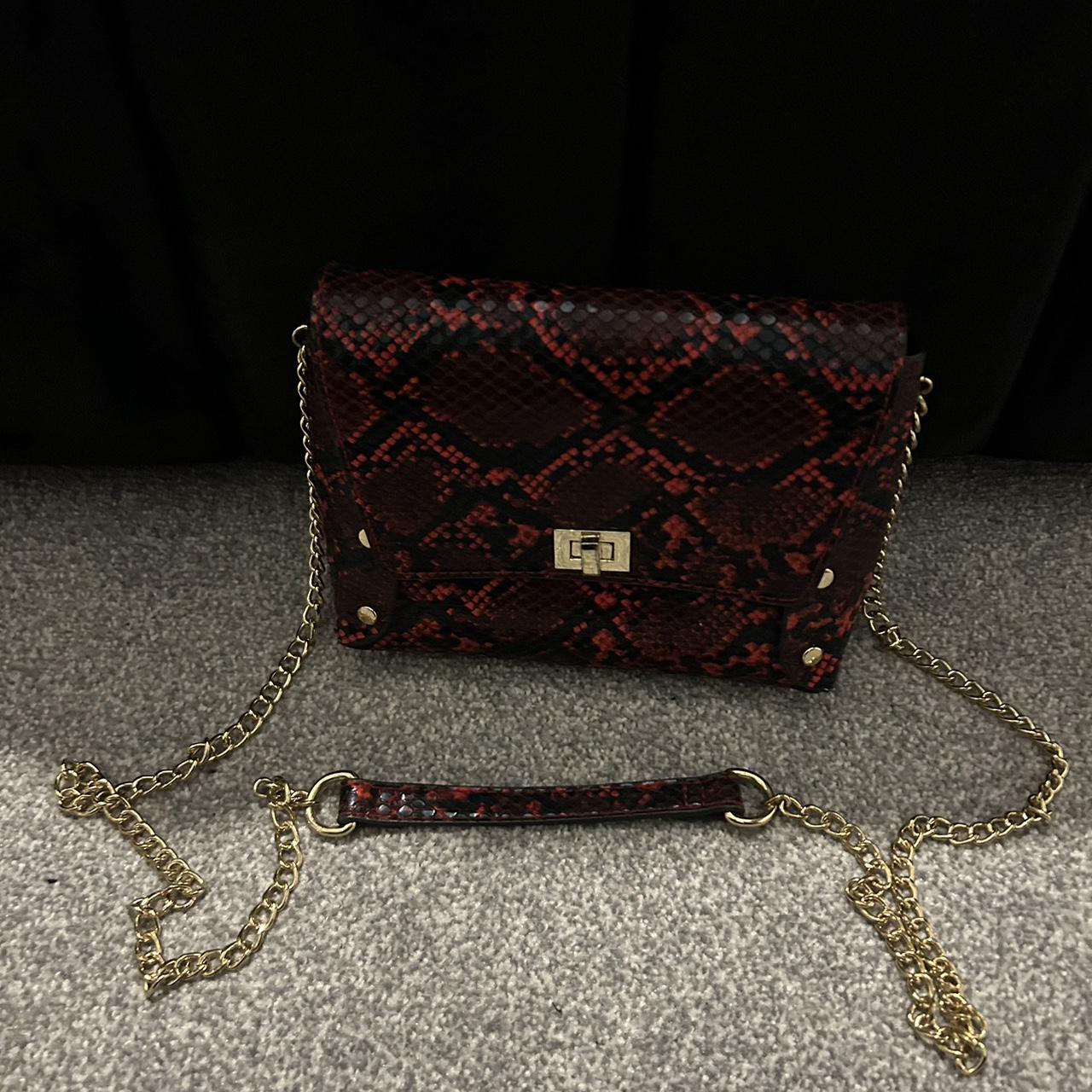 Snake print bag deals new look