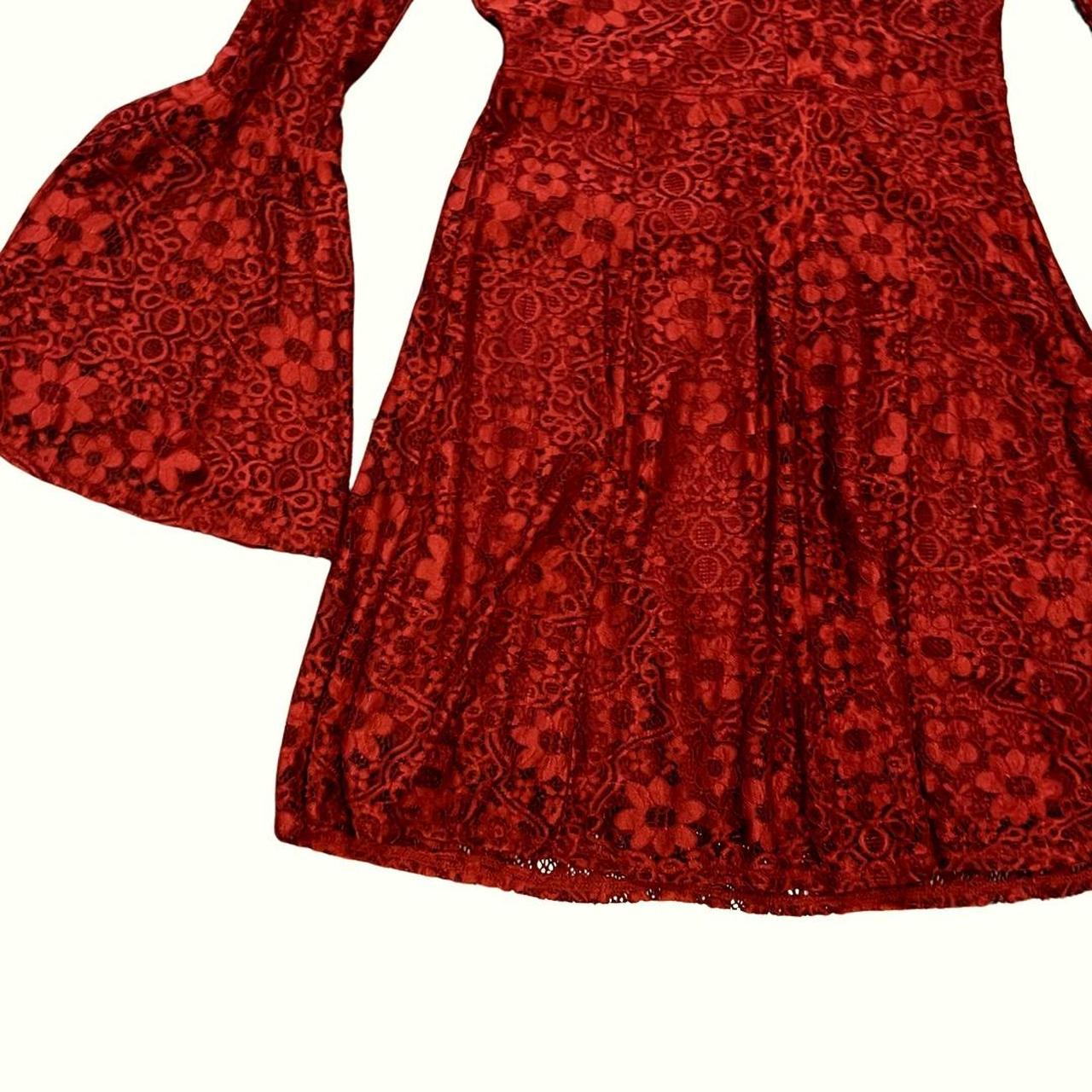 lace sleeve bridesmaid dress Elegant Lace Long Sleeves Round Neck Chiffon Long Bridesmaid Dress OB1 main image 1