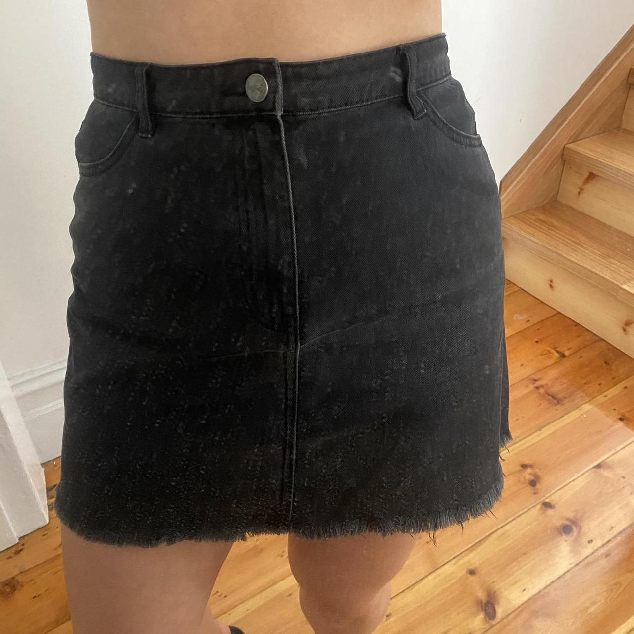 Sportsgirl black denim skirt In perfect condition! Depop