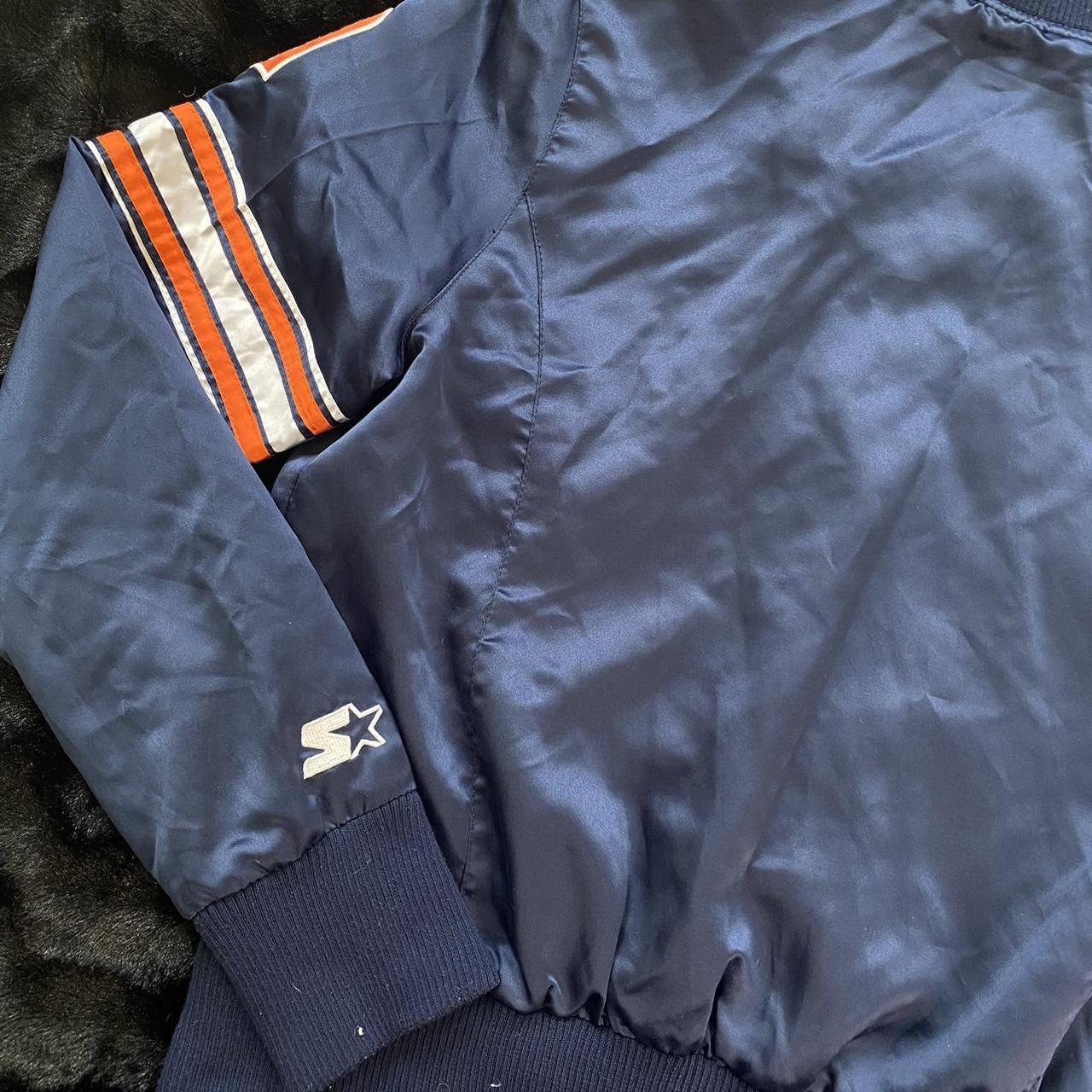 Vintage Starter Chicago Bears Satin Jacket Size - Depop