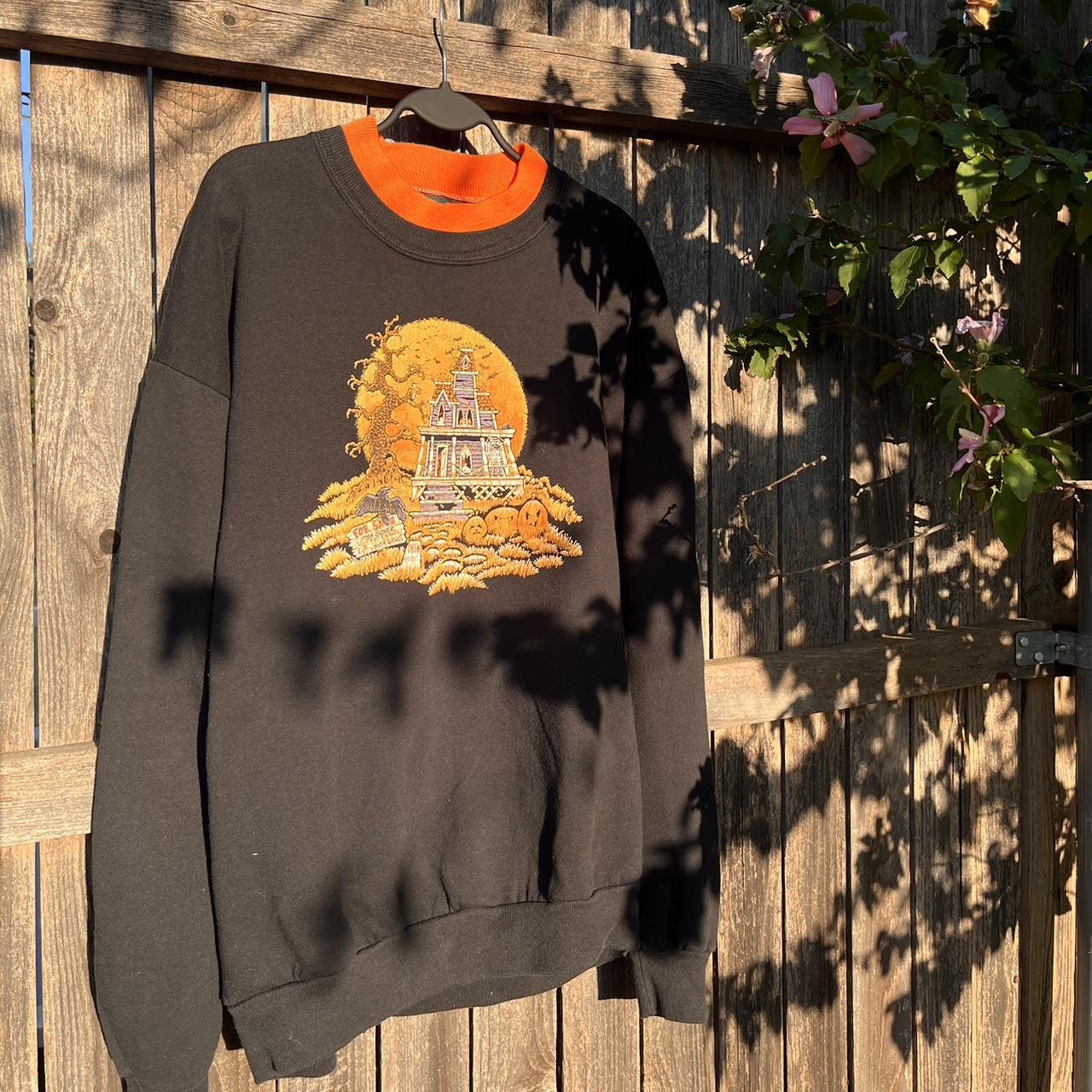 Spooky Halloween Ringer Sweater (Black) There are... - Depop