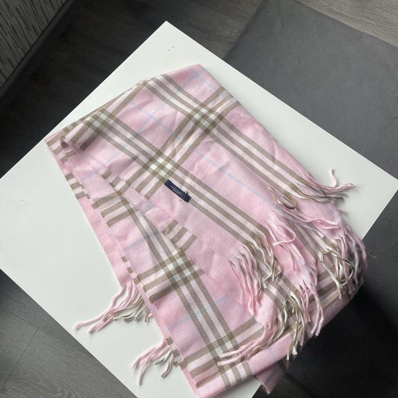 Burberry Women's Pink Scarfwraps Depop