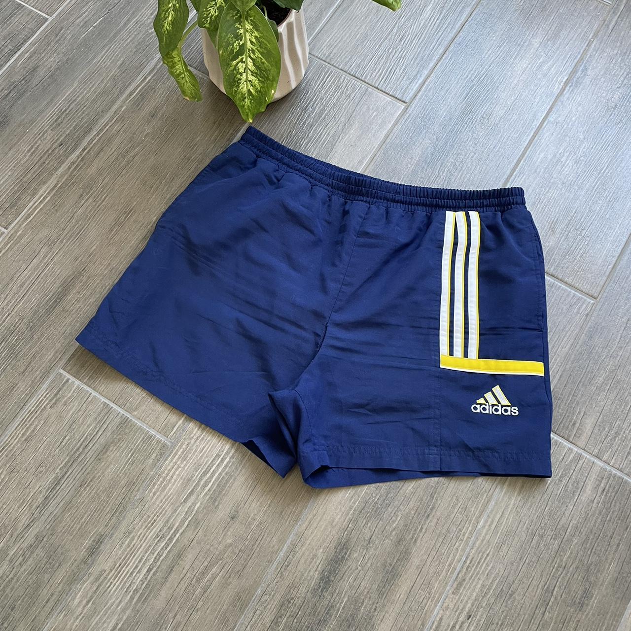 Y2K Adidas Basketball Shorts - University of - Depop