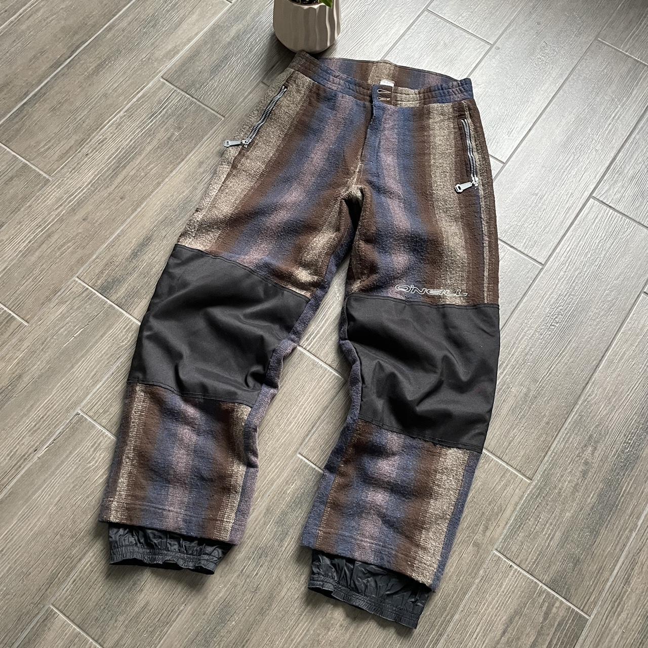 Oneill vintage brown wool ski pants Size... - Depop