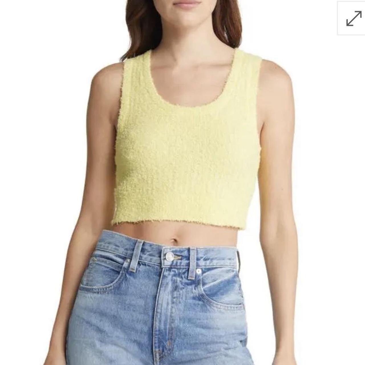 Wool-blend tube top