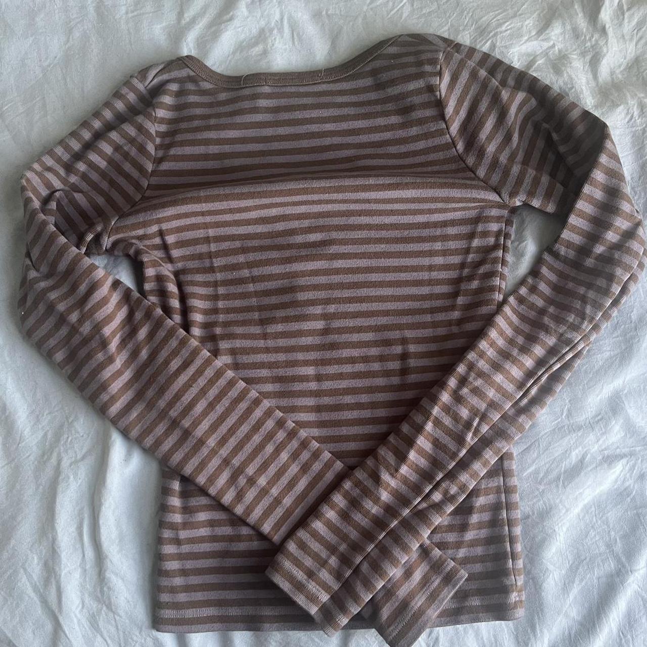 Brandy Melville Women's Brown Shirt (2)