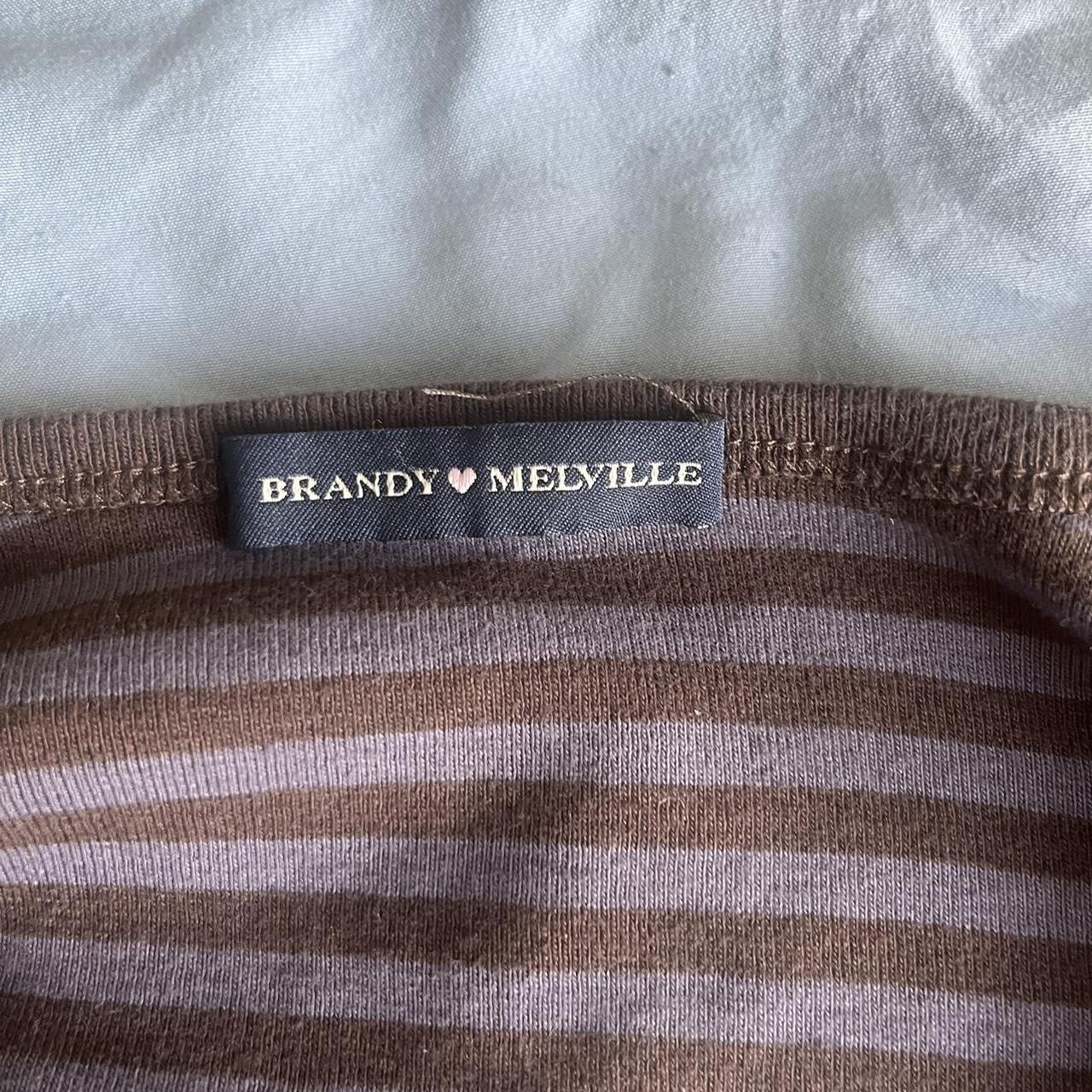 Brandy Melville Women's Brown Shirt (3)