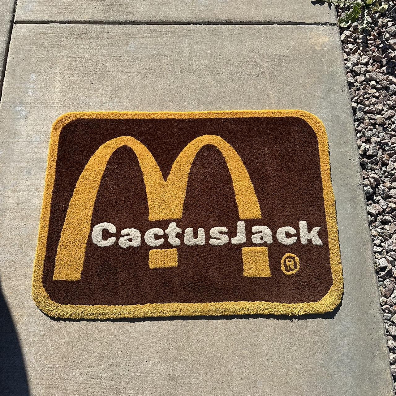 TRAVIS SCOTT CACTUS JACK X MCDONALDS RUG used / | Depop TRAVIS SCOTT CACTUS JACK X MCDONALDS RUG used / | Depop