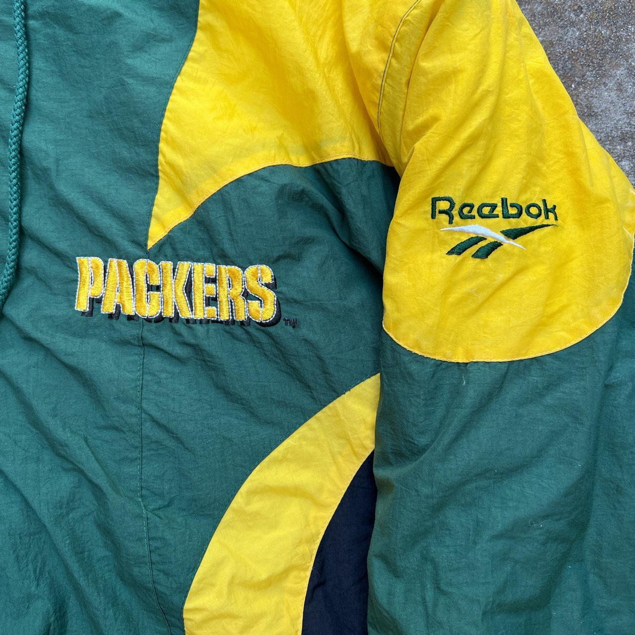 Green Bay packers puffer jacket NFL with removable - Depop