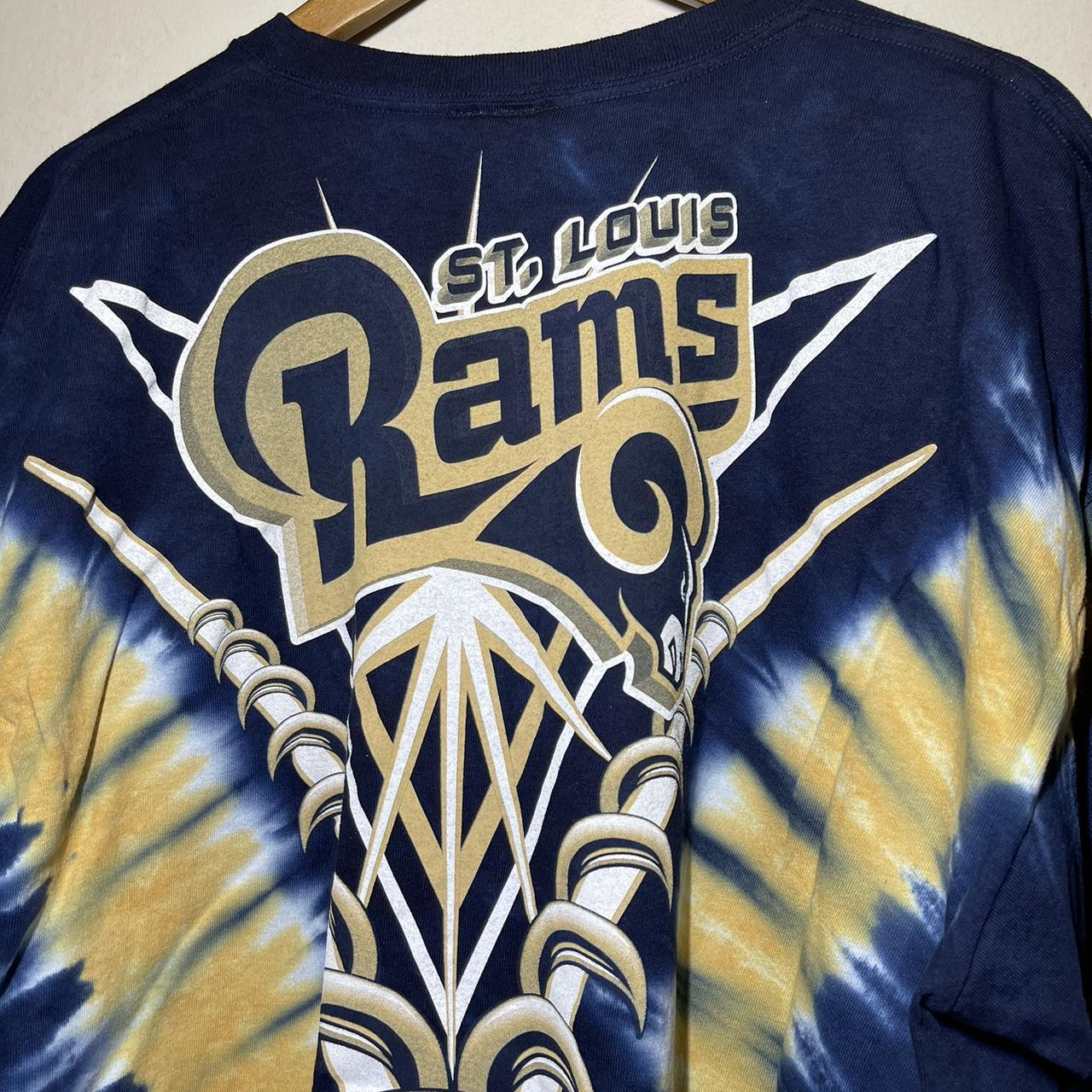 Vintage 60s NFL Rams Jersey Shirt 3/4 Sleeves - Depop