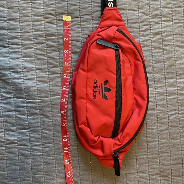 Adidas red waist fanny pack Like new condition Depop