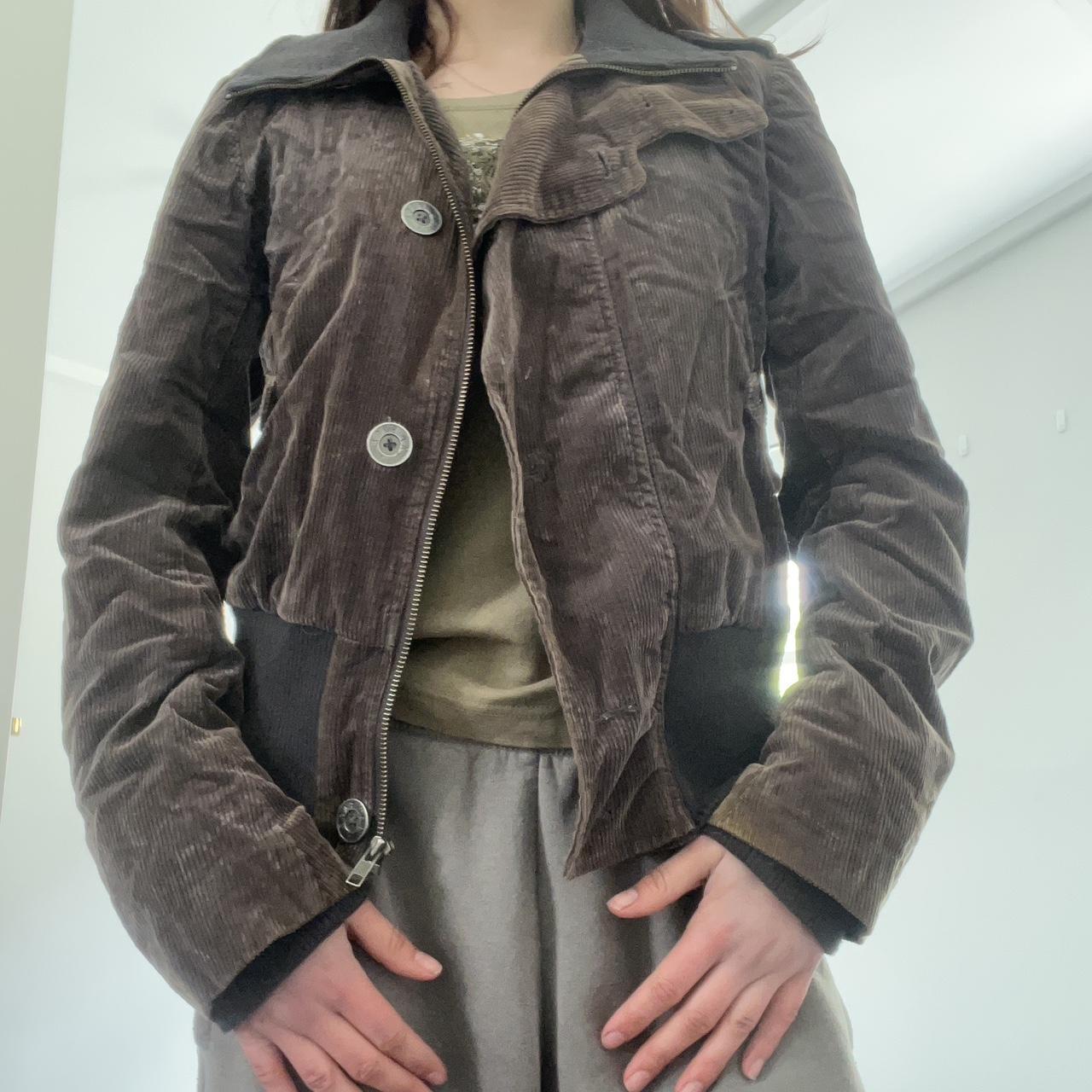 cool fat face brand jacket! brown corduroy size 10... Depop