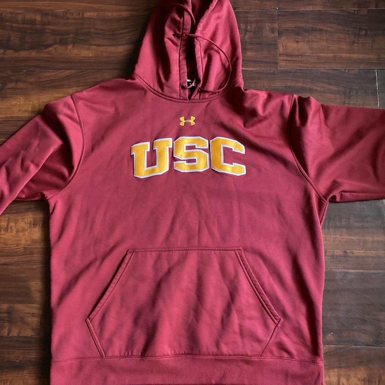 USC under armour embroidered hoodie • 2XL • Any... - Depop