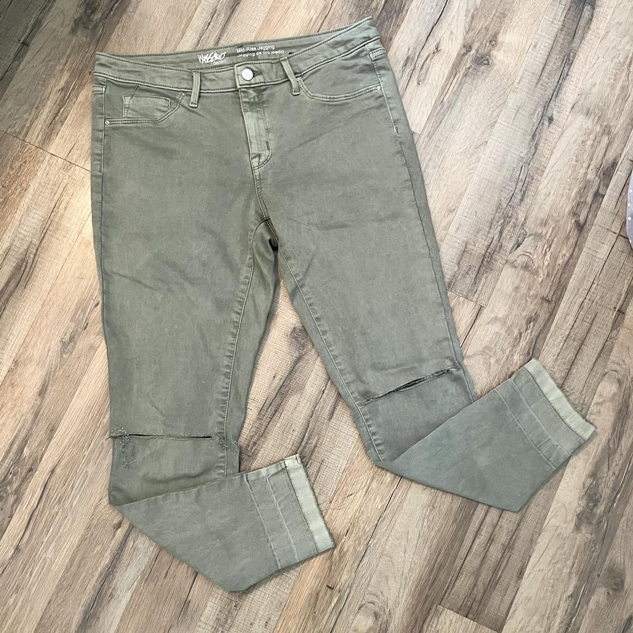Mossimo Women's Green Jeans Depop