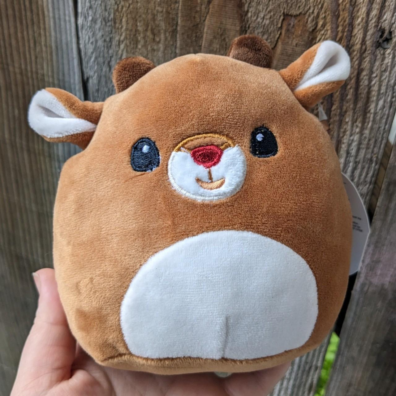 Squishmallow Rudolph the red-nosed reindeer holiday... - Depop