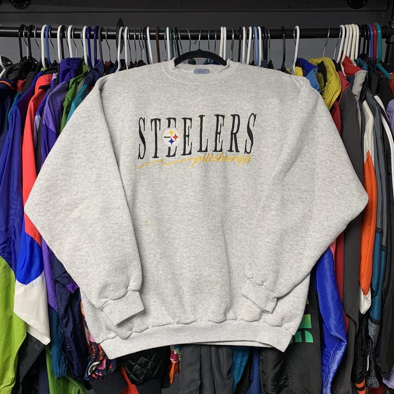 Vintage Steelers Sweatshirt Depop   P0 