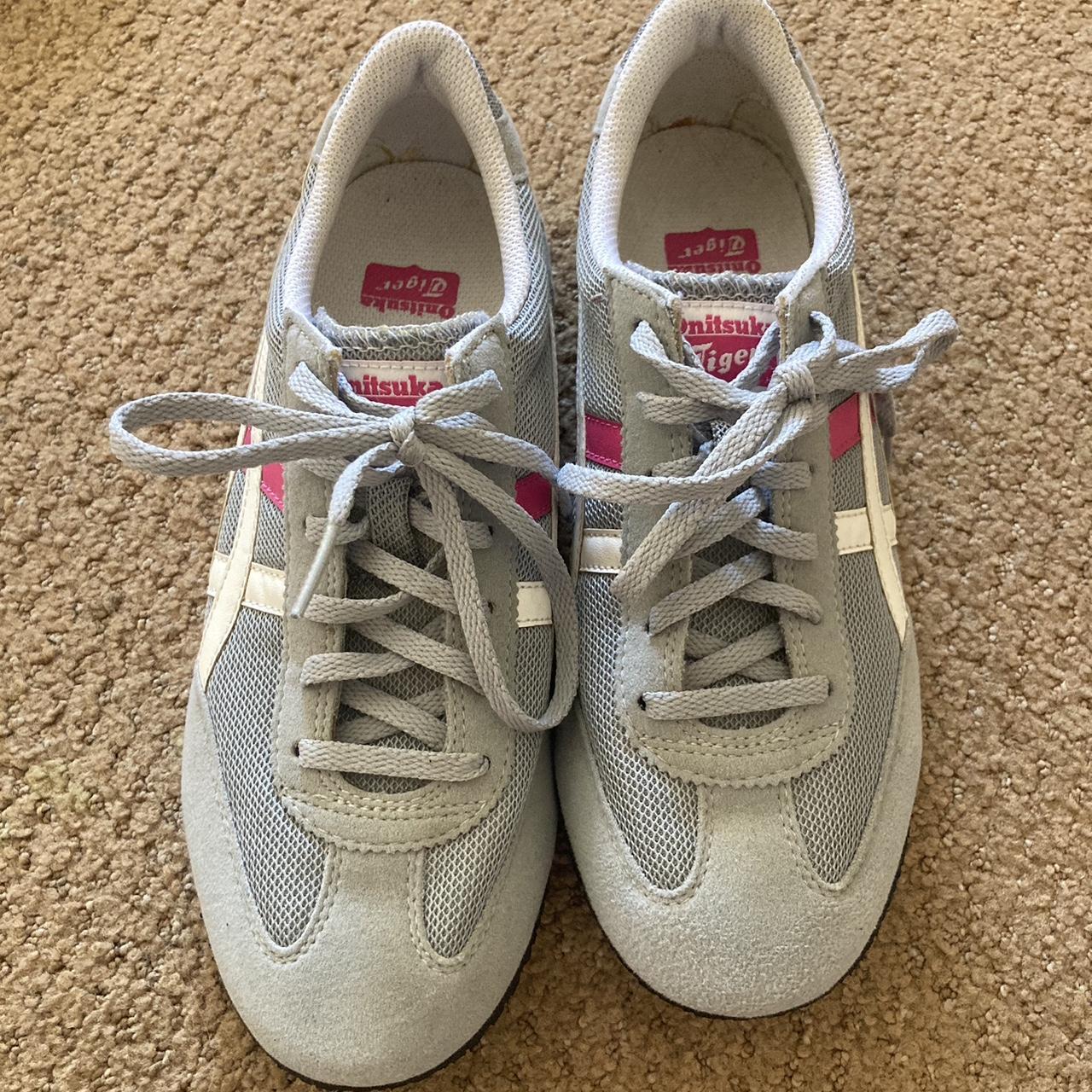 Onitsuka Tiger ballet ASICS Pink and grey... - Depop