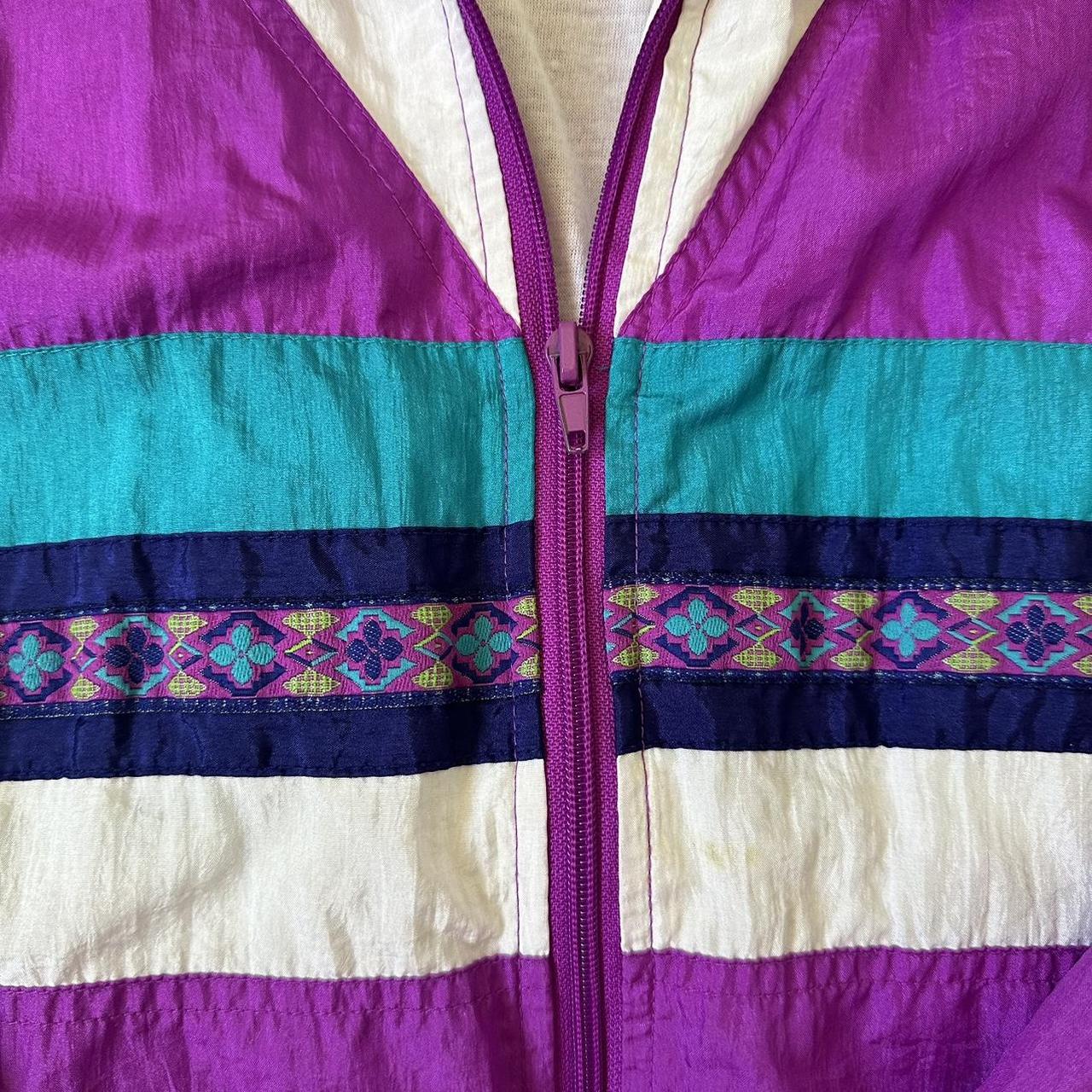 Bold Spirit Women's Purple and Blue Jacket (2)