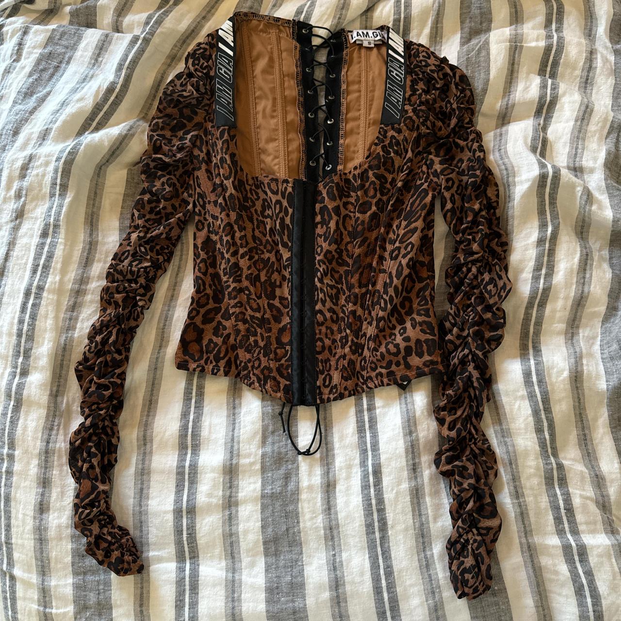 Iamgia deals cheetah corset top