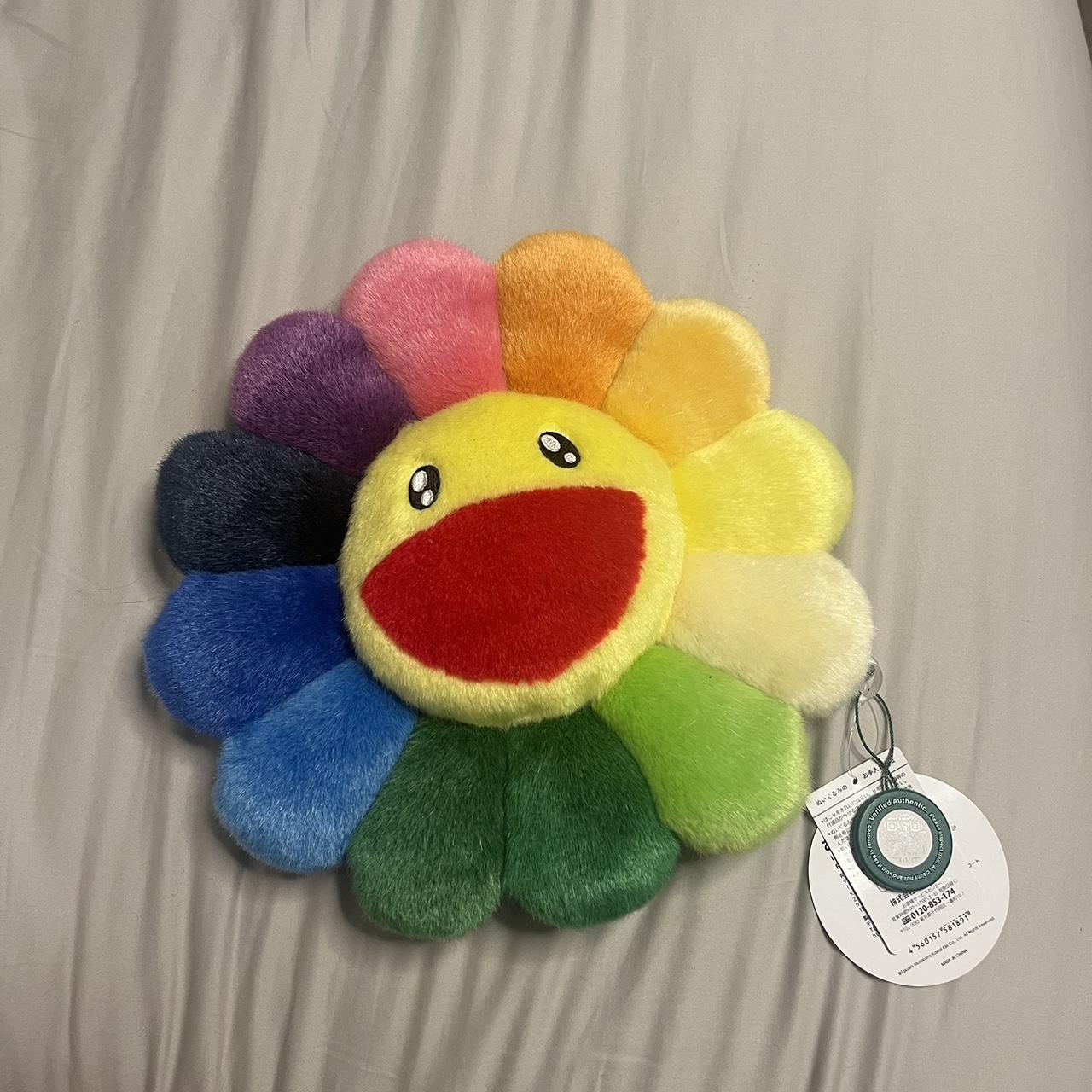 Takashi Murakami Kaikaikiki plush flower keychain - Depop