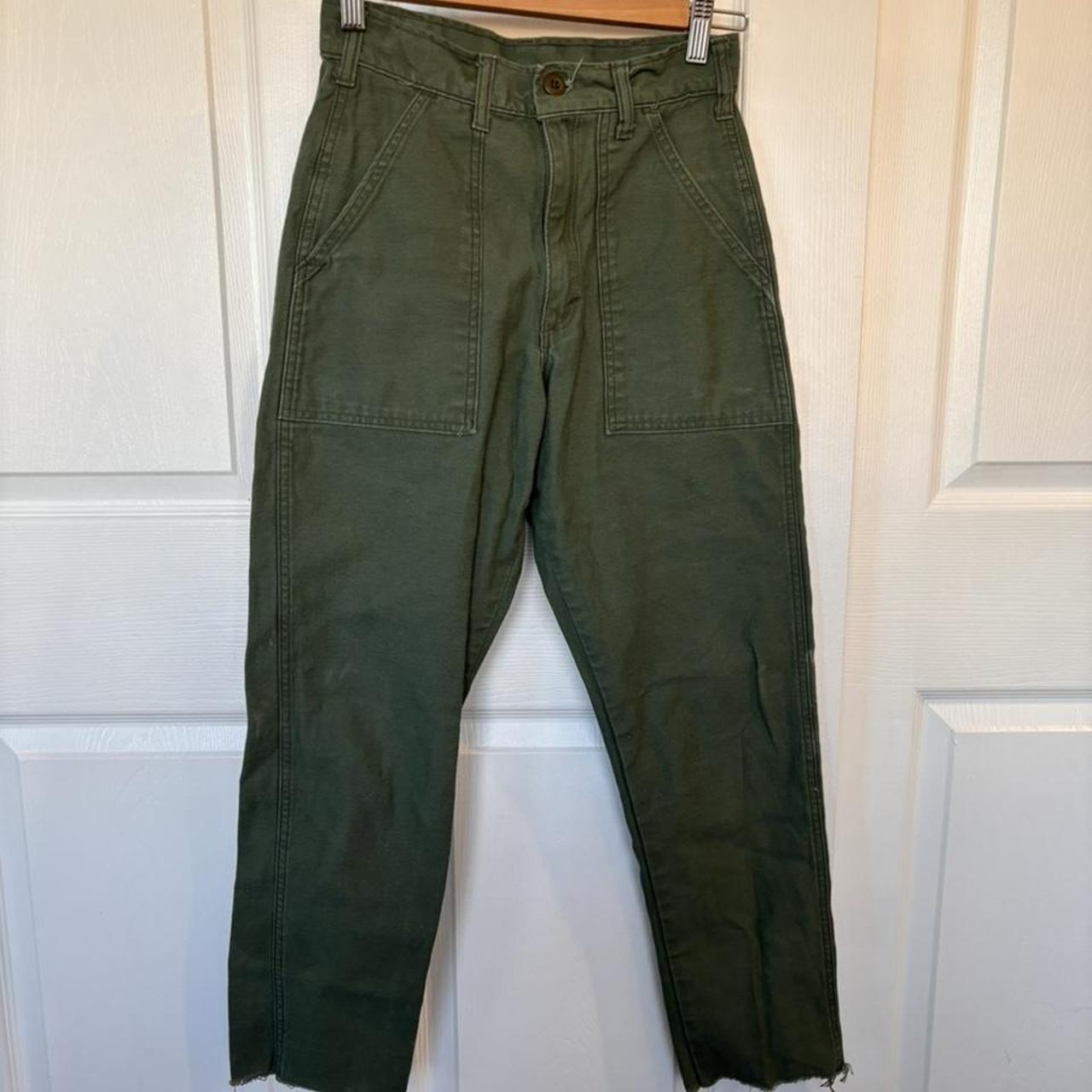 Stan ray high rise slim straight cropped cargo pants - Depop