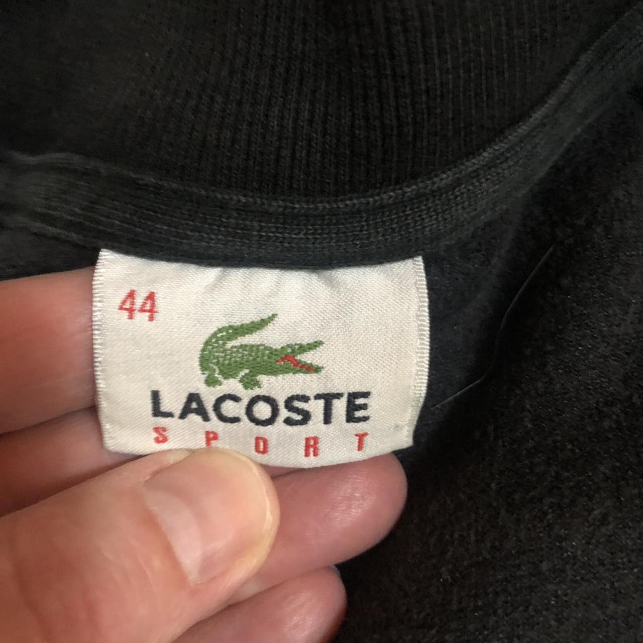 LACOSTE VELOUR FULL ZIP TRACK Top - Size 44 Fits... - Depop
