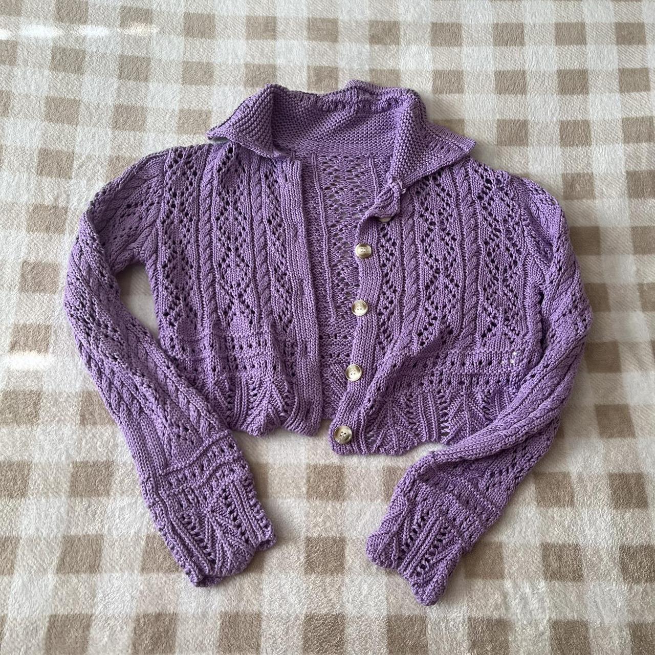 Women's Purple Cardigan | Depop