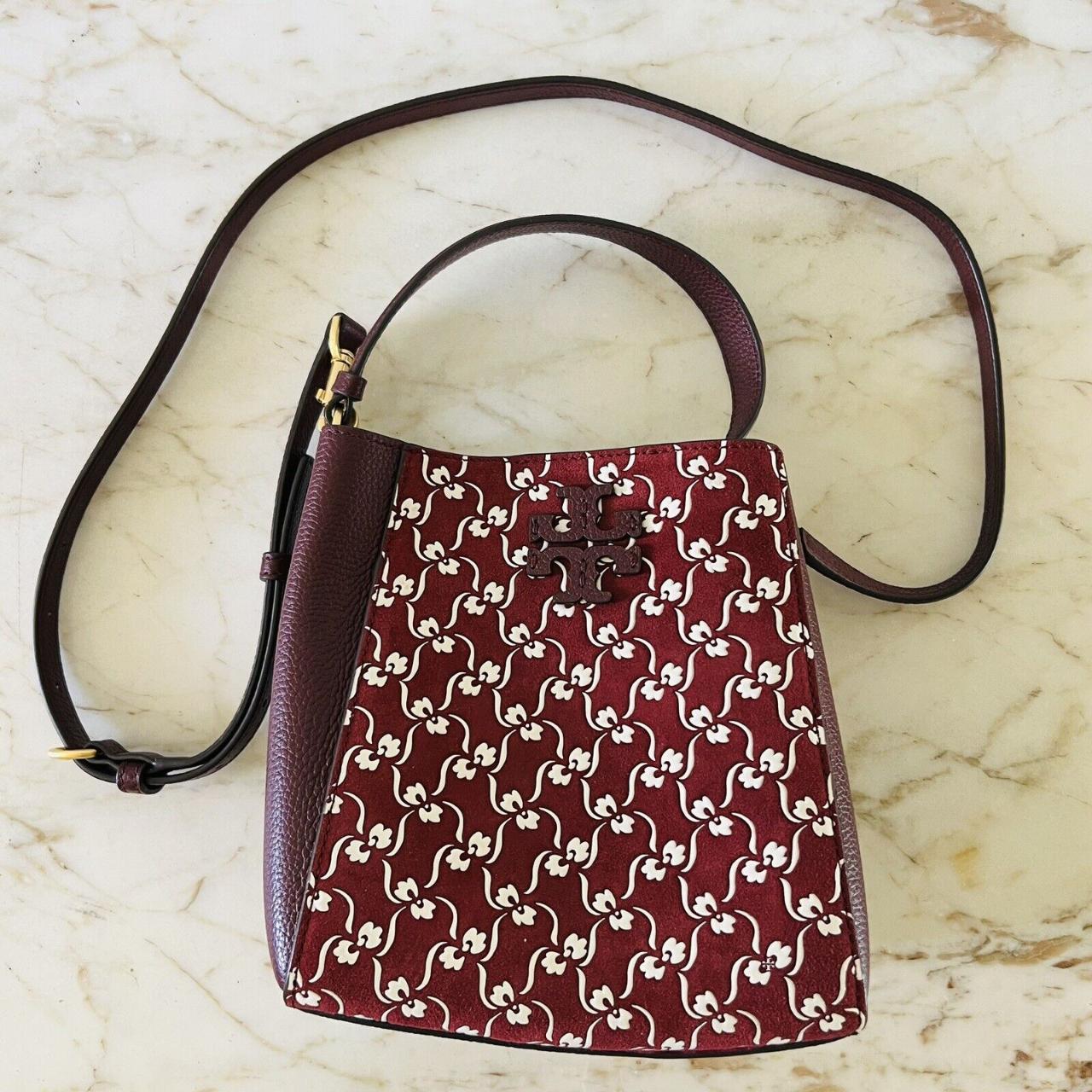 Tory burch outlet burgundy bag