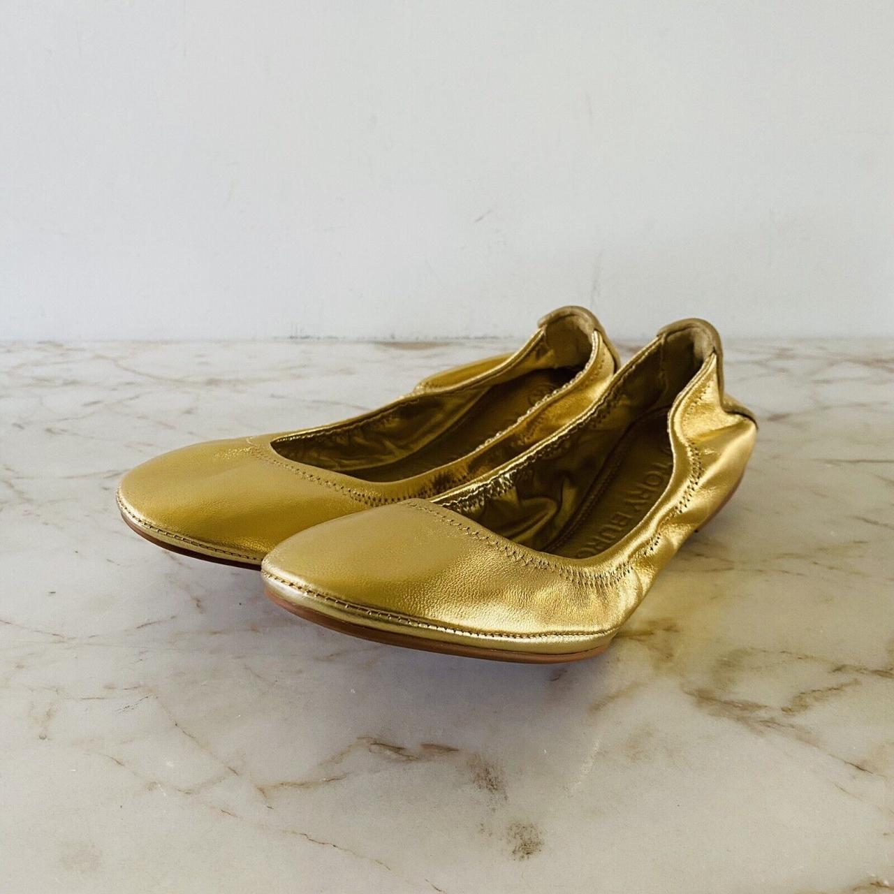 Tory burch sale gold shoes