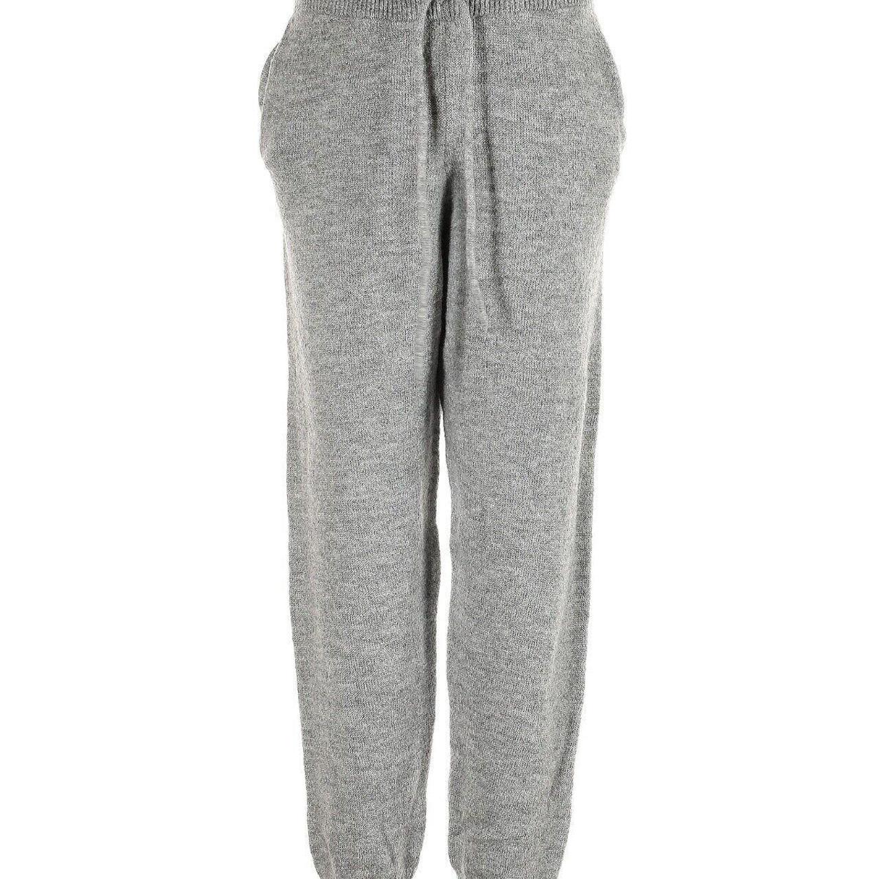 ZARA Marled Gray Knit Jogger Athleisure Sweatpants