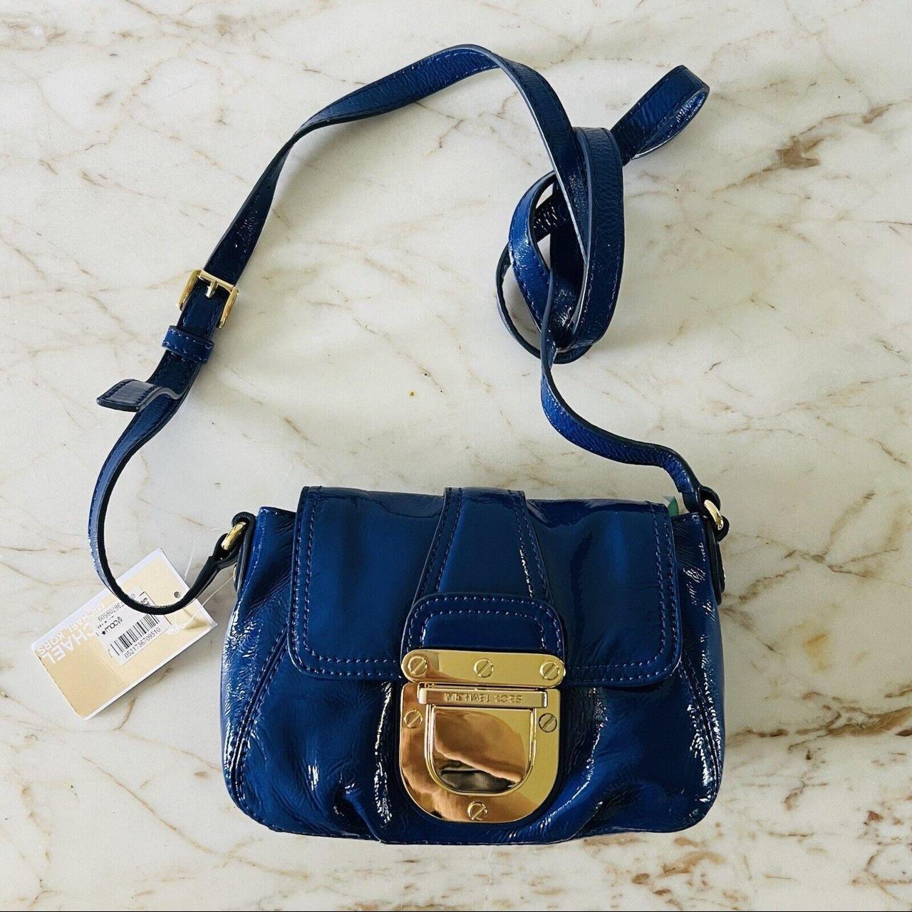 Michael kors cobalt blue purse on sale