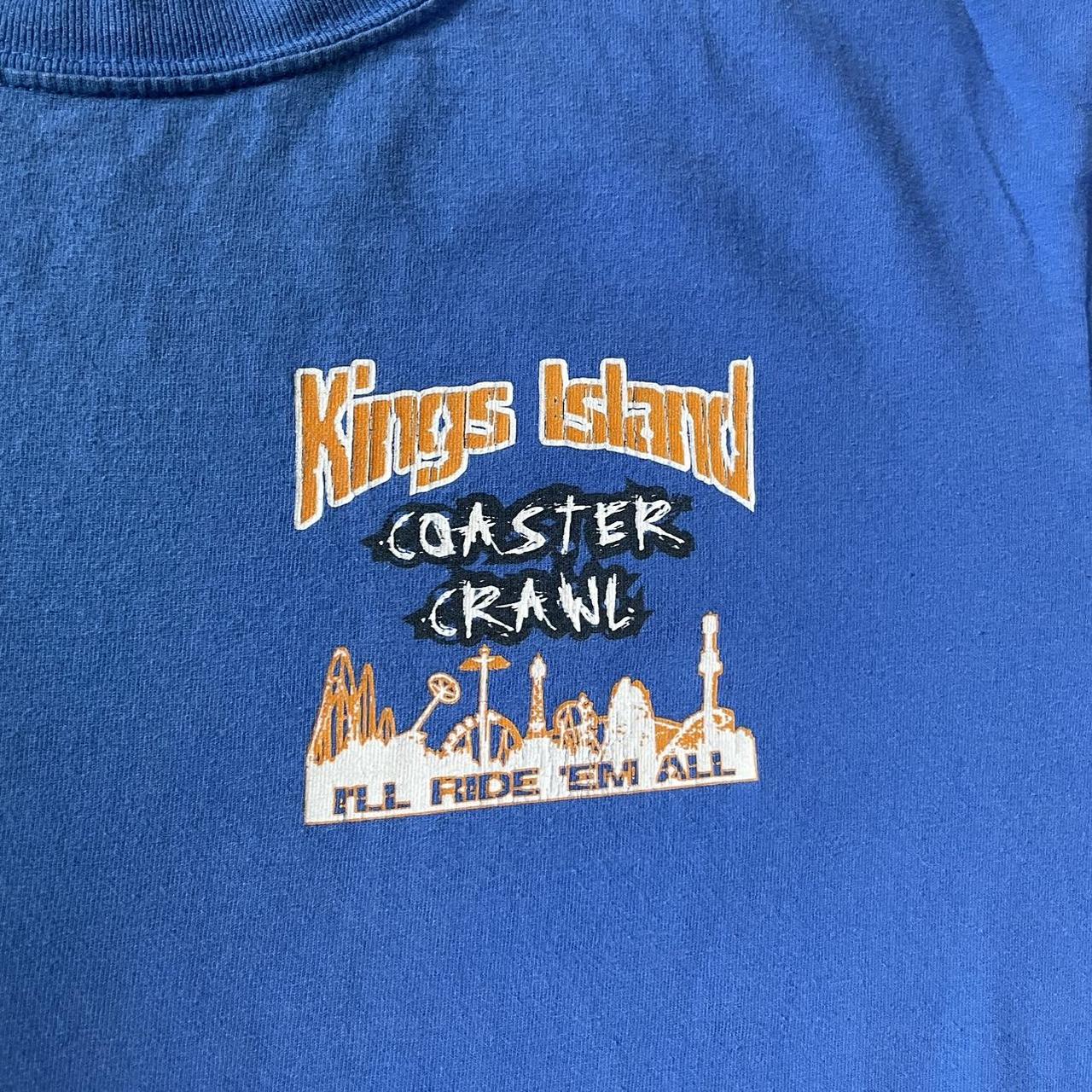 Cedar Fair, Shirts, Vintage Y2k Kings Island Diamondback Vs Beast  Rollercoaster Video Game Tshirt