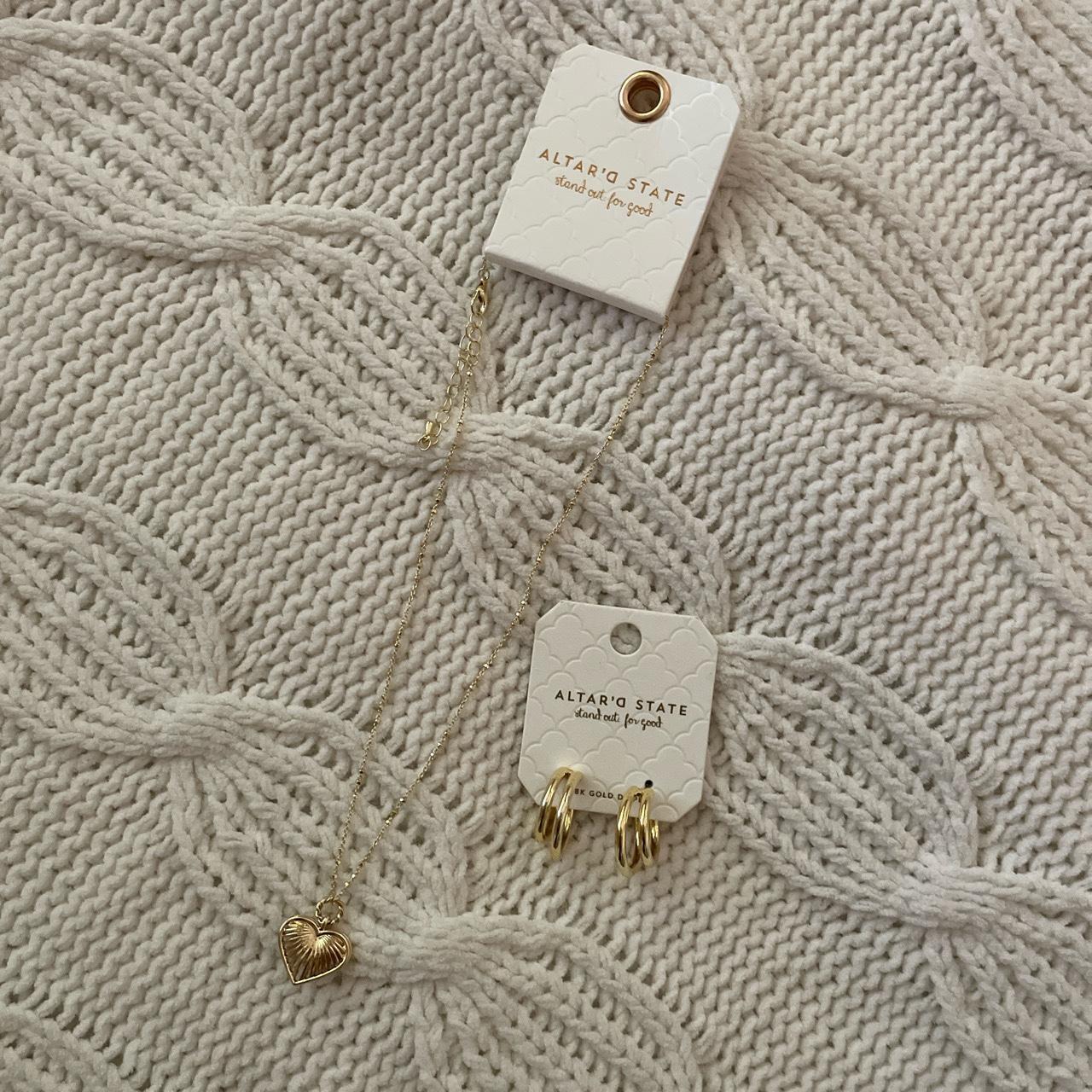 EARRINGS ARE SOLD Gold Altar’d State jewelry Depop