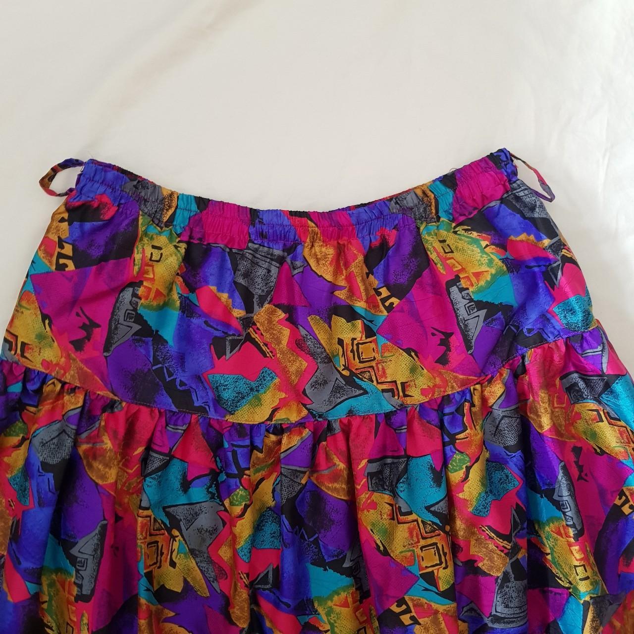 Women's Pink and Purple Skirt | Depop