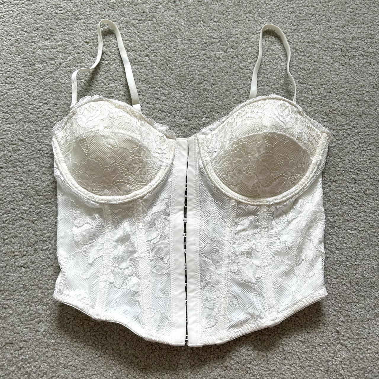 White Glassons Corset Top Super Flattering Corset Depop