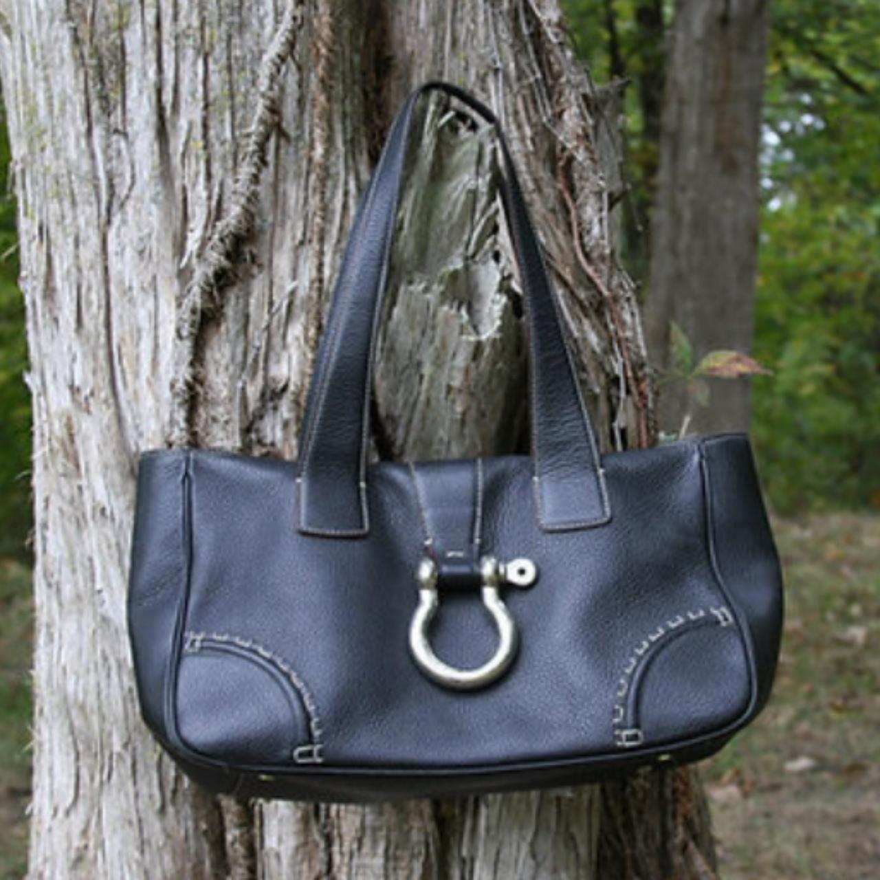 Burberry London Vintage Burberry Leather Shoulder Bag Clearance - Main Image