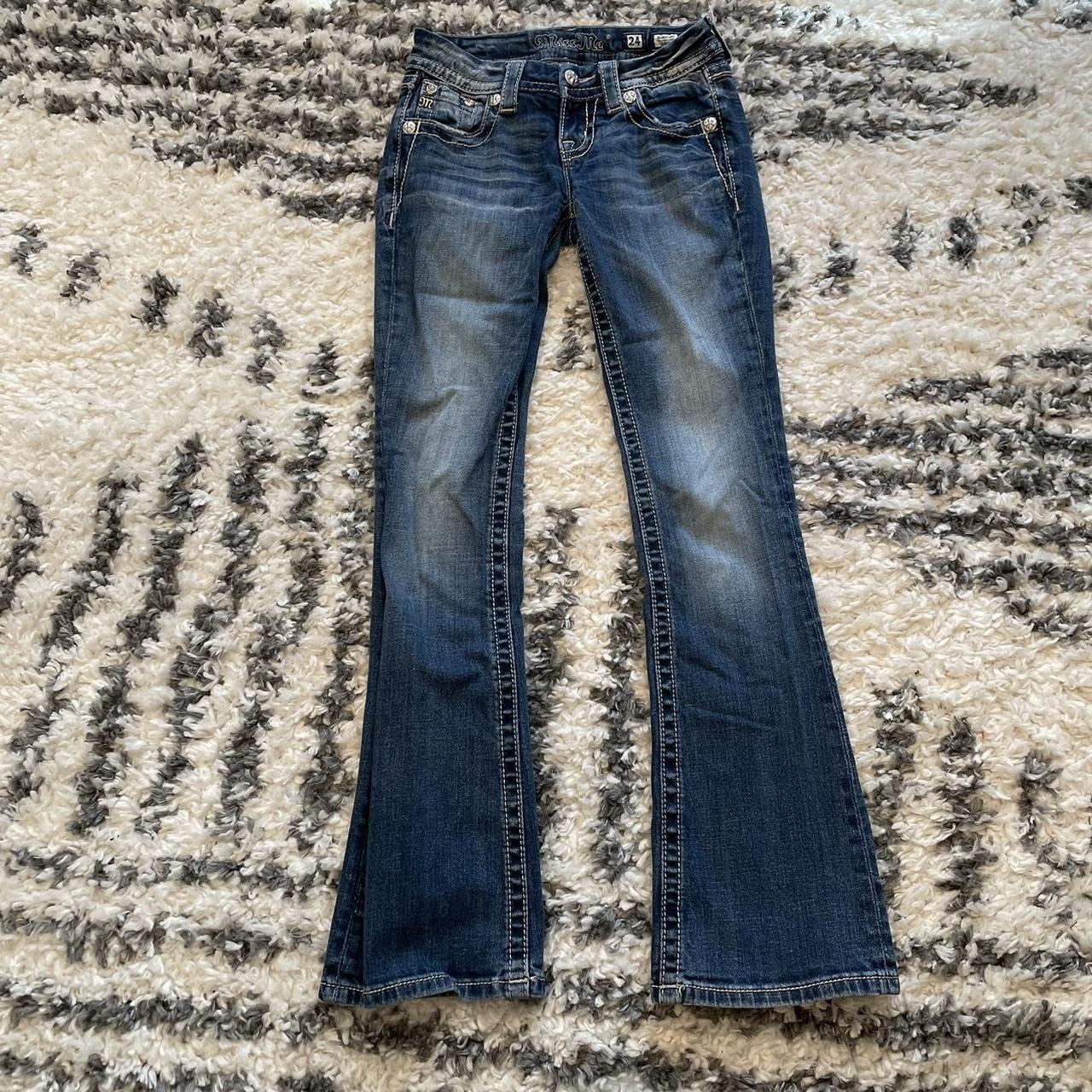 Women’s Miss me signature bootcut jeans size 24 - Depop