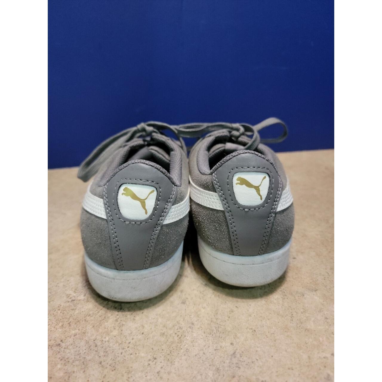 Womens Soft Foam Puma Size 9 Gray And White Sneakers... - Depop