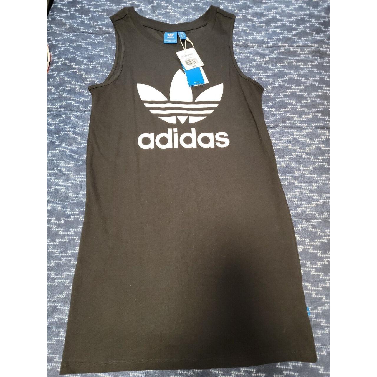 Adidas Logo Black Trefoil Sleeveless Tank Active... - Depop