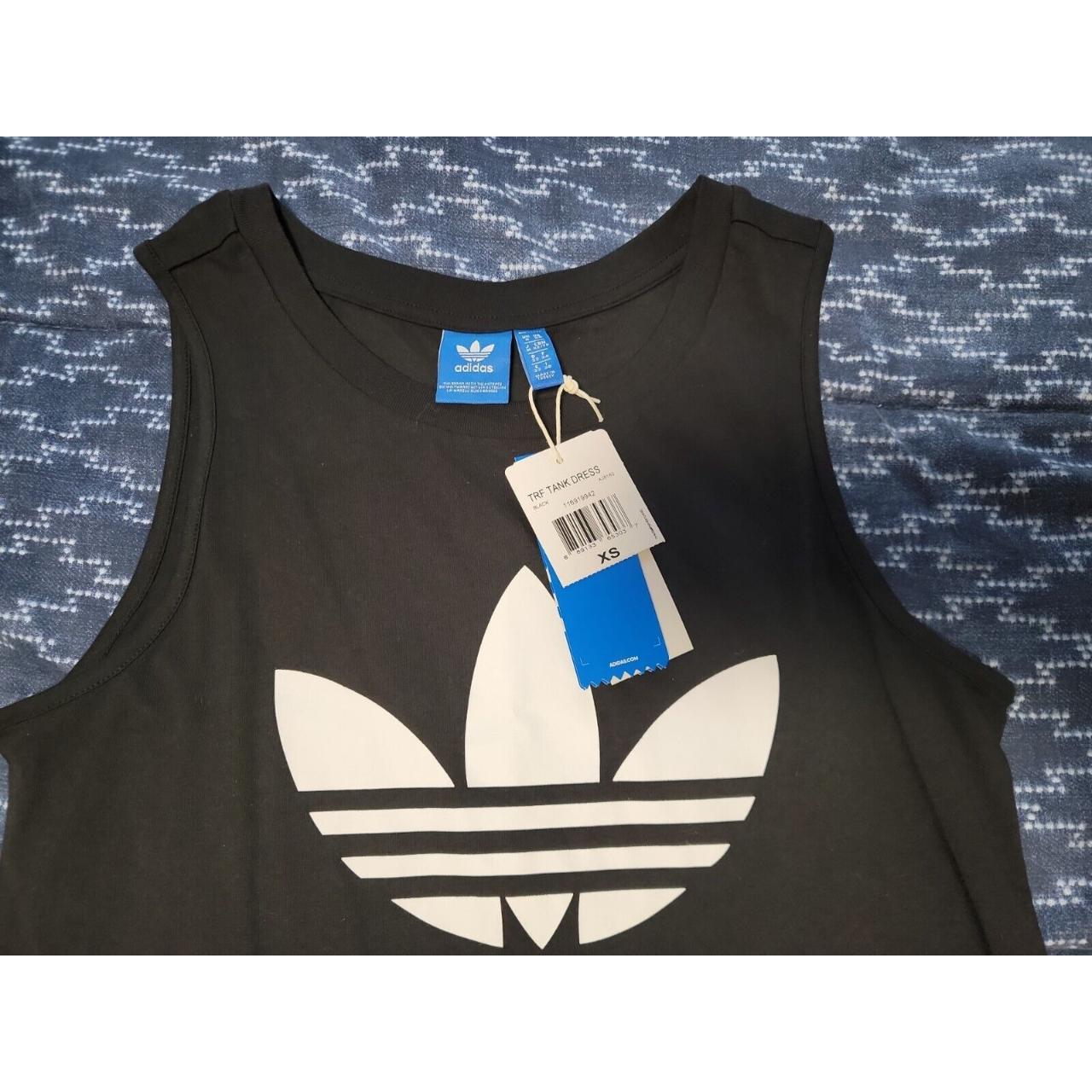 Adidas Logo Black Trefoil Sleeveless Tank Active... - Depop