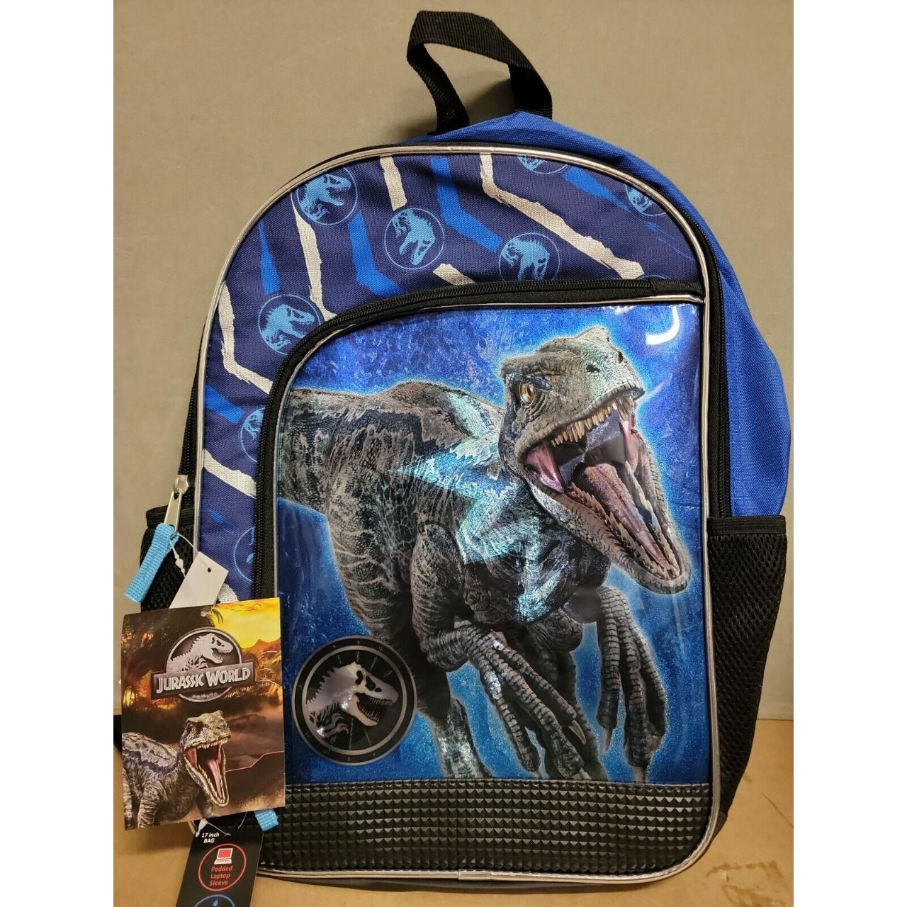 Jurassic World Backpack 17" Trex Big Dinosaur Book... Depop