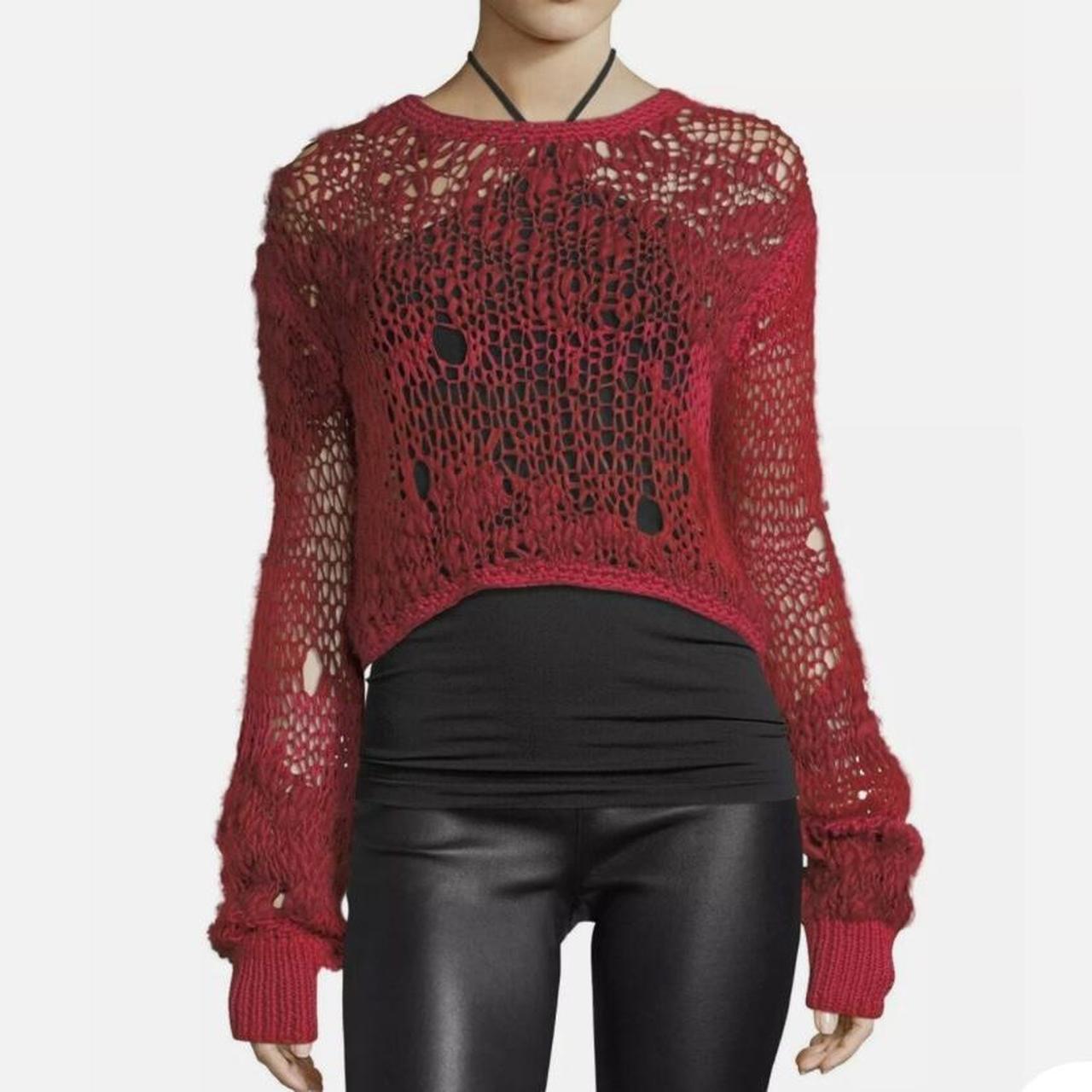 Helmut lang red sweater sale