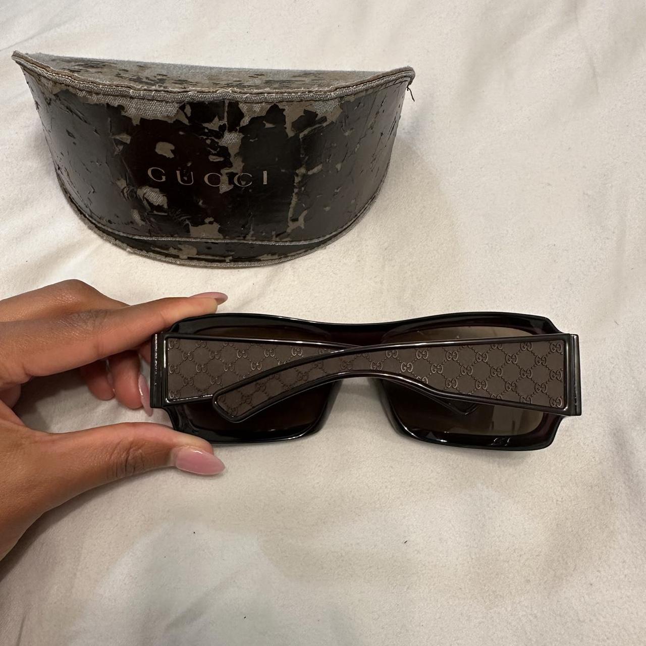 Gucci Red Velvet Sunglass Glasses Case Thank You - Depop